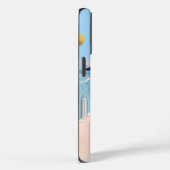 Relaxing Beach Day Minimal Coastal Art Print Case-Mate iPhoneケース (裏面 / 右)
