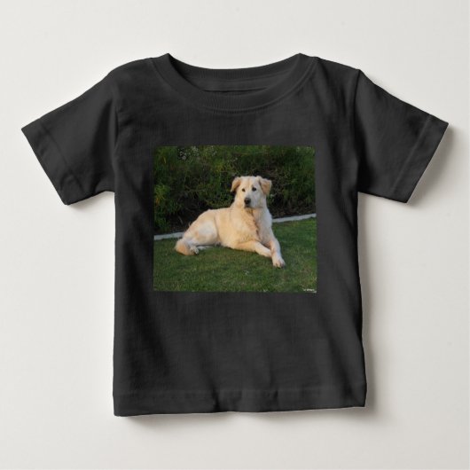 Relaxing Dog ベビーTシャツ (正面)