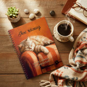 Relaxing Ginger Cat Notebook ノートブック