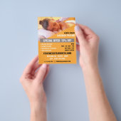 Relaxing Massage, Massage Therapy, Massage Parlor チラシ (手)