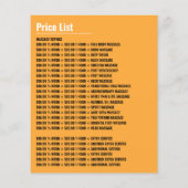 Relaxing Massage, Massage Therapy, Massage Parlor チラシ (裏面)