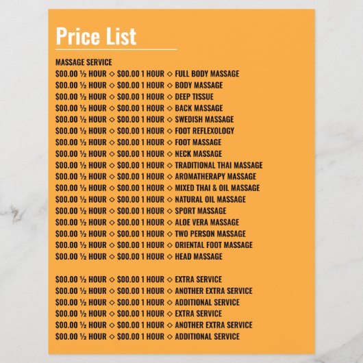 Relaxing Massage, Massage Therapy, Massage Parlor チラシ (裏面)