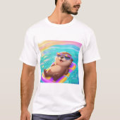 Relaxing Otter T-shirt Tシャツ (正面)