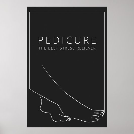 Relaxing Pedicure Minimalist Poster ポスター (正面)