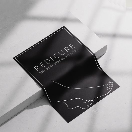 Relaxing Pedicure Minimalist Poster ポスター