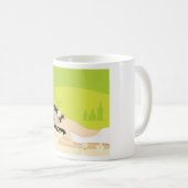 Relaxing Zen Spa Woman Tropical Wellness コーヒーマグカップ (正面右)