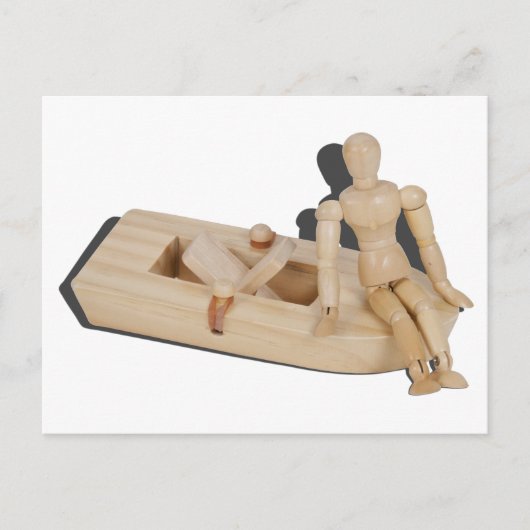 RelaxingOnRubberbankBoat042014.png ポストカード (正面)