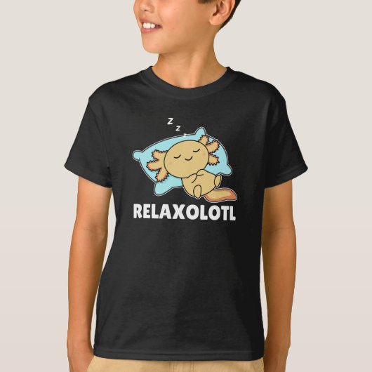 Relaxolotl Axolotl Lovers, Cute Animals Relax Tシャツ (正面)