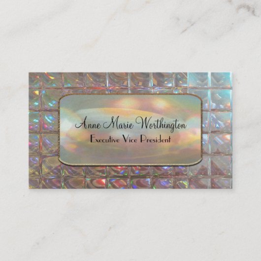 Relayshanシックでエレガントな3.5" x 2"プロフェッショナル 名刺 (正面)