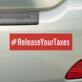 #ReleaseYourTaxes バンパーステッカー (車上)