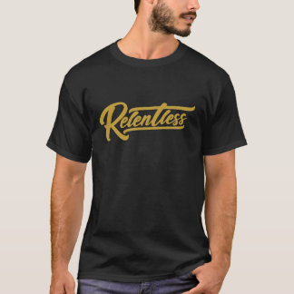 Relentless ゴールドスクリプトTシャツ Tシャツ