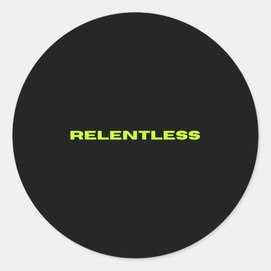 Relentless  ラウンドシール (正面)