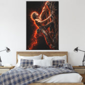 Relentless Ascent – Angelic Climber Power キャンバスプリント (インサイチュ (寝室))