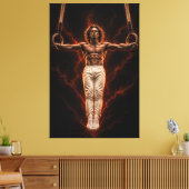 Relentless Balance – Iron Cross Power Canvas Print キャンバスプリント (インサイチュ (リビング))