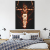 Relentless Balance – Iron Cross Power Canvas Print キャンバスプリント (インサイチュ (寝室))