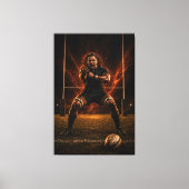 Relentless Dominance – Rugby Power Canvas Print キャンバスプリント (正面)
