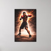 Relentless Force – Boxing Power Canvas Print キャンバスプリント (正面)
