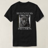 Relentless Precision Panther – Elegant Discipline  Tシャツ (デザイン正面)