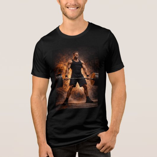 Relentless Strength – Heavy Deadlift Power Shirt トライブレンドＴシャツ (正面)