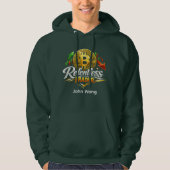 Relentless Trader Bitcoin Hoodie | Custom Name パーカ (正面)