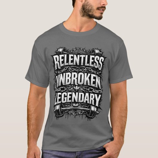 Relentless unbroken legendary tshirt tシャツ (正面)