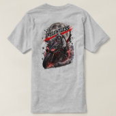 Relentless Wolf Motorcycle Back Print T-Shirt Tシャツ (デザイン裏面)