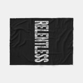 Relentless Workout Motivation Shirt  フリースブランケット (正面(横))
