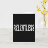 Relentless Workout Motivation Shirt Tank Top  カード (黄色い花)
