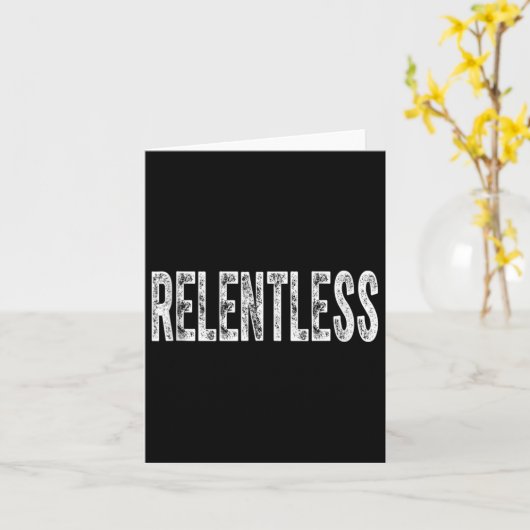 Relentless Workout Motivation Shirt Tank Top  カード (黄色い花)