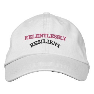 RELENTLESSLY HAT 刺繍入りキャップ