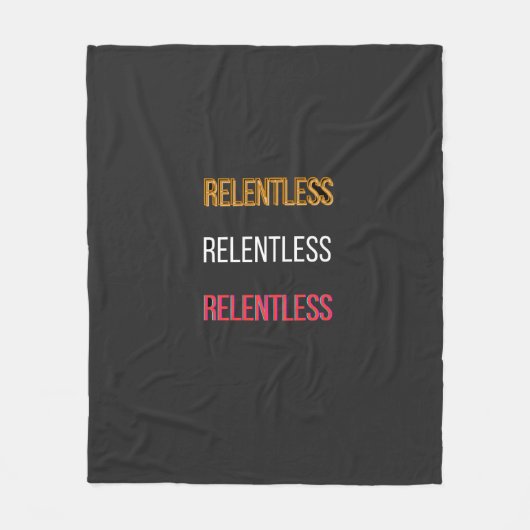 RelentlessT-Shirt フリースブランケット (正面)