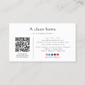 Reliable Cleaning 名刺 (裏面)