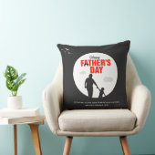 Reliable Friend Father and Son Silhouette クッション (椅子)