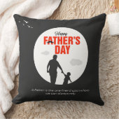 Reliable Friend Father and Son Silhouette クッション (ブランケット)