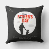 Reliable Friend Father and Son Silhouette クッション (裏面)