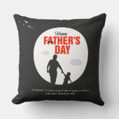 Reliable Friend Father and Son Silhouette クッション (正面)