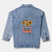 Reliance on Vibe Boho Sunflower and Cattsette デニムジャケット (裏面)