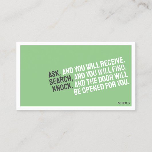 RELIGIONミニマリストの名刺 名刺 (裏面)