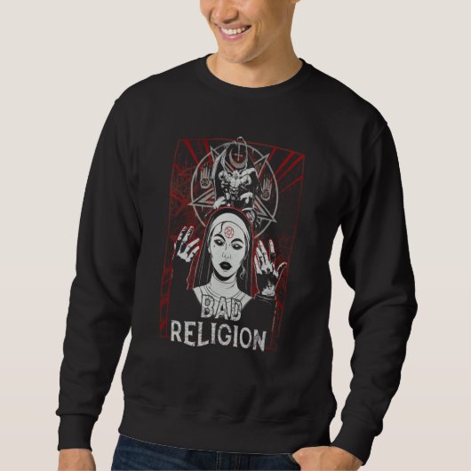 Religion Nun Bad Nun Red Satan スウェットシャツ (正面)