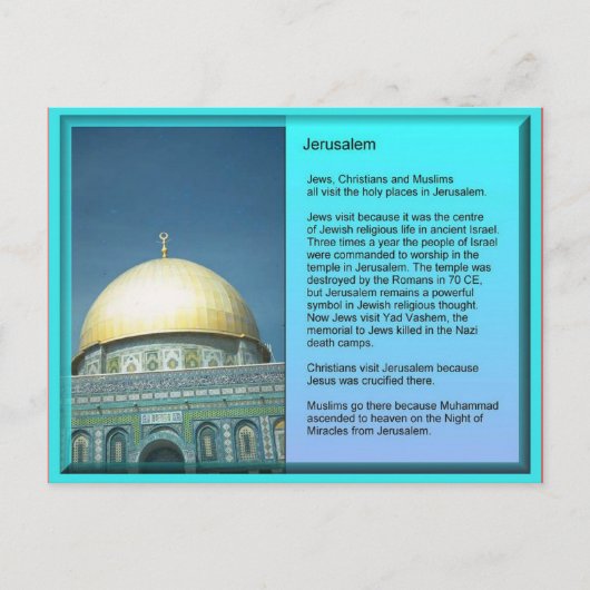 Religion, Visitors to Jerusalem ポストカード (正面)