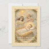 Religious Baby Jesus Angels Scripture  シーズンカード (正面)