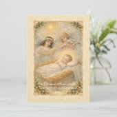Religious Baby Jesus Angels Scripture  シーズンカード (スタンド正面)