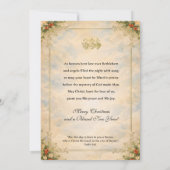 Religious Baby Jesus Angels Scripture  シーズンカード (裏面)