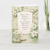 Religious Catholic Easter Jesus Resurrection Mary シーズンカード (正面)