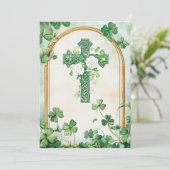 Religious Catholic Irish Celtic Cross Condolence  サンキューカード (スタンド正面)