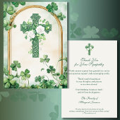 Religious Catholic Irish Celtic Cross Condolence  サンキューカード