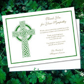 Religious Catholic Irish Celtic Cross Condolence  サンキューカード