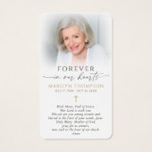 Religious Catholic Prayer Virgin Mary Cross Card (裏面)