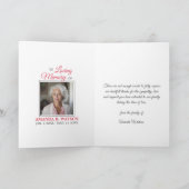 Religious Catholic Prayer Virgin Mary Cross Floral サンキューカード (内部)