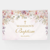 Religious Celebration Floral Orchids backdrop 横断幕 (横)